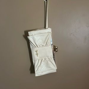 Patten leather clutch now style wristlet